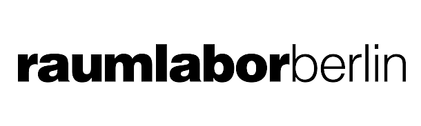 Shown is the logo of raumlaborberlin; the words are black and written together, with the part raumlabor in bold letters. They are set against a white background.